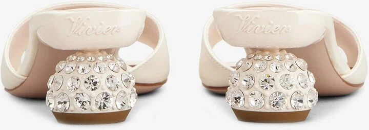 55 Crystal-Embellished Leather Mules - Image 2