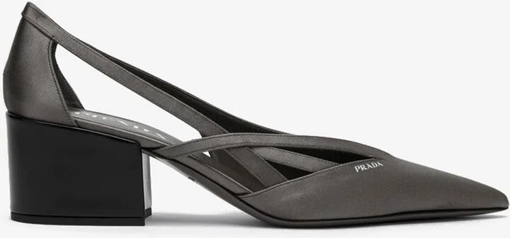 55 Cut-Out Satin Pumps