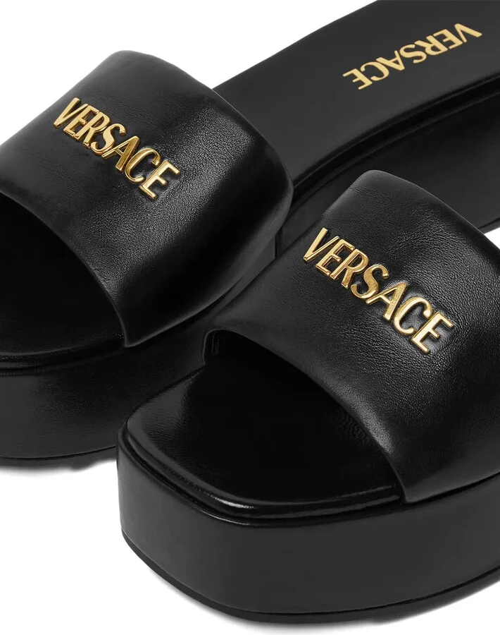 55 mm Logo platform mules - Image 4