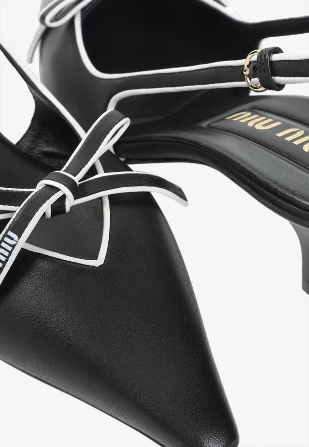 55 Nappa Leather Slingback Pumps - Image 3