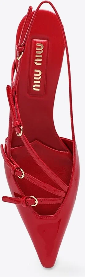 55 Patent Leather Slingback Pumps - Image 2