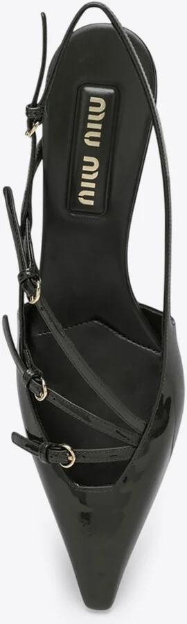 55 Patent Leather Slingback Pumps - Image 2