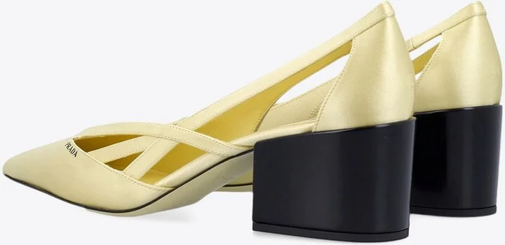 55 Satin Cut-Out Pumps - Image 2