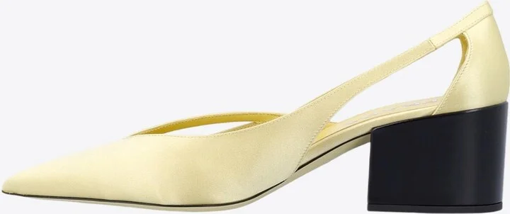 55 Satin Cut-Out Pumps - Image 3