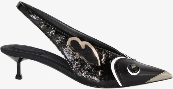 55 Slingback Leather Pumps