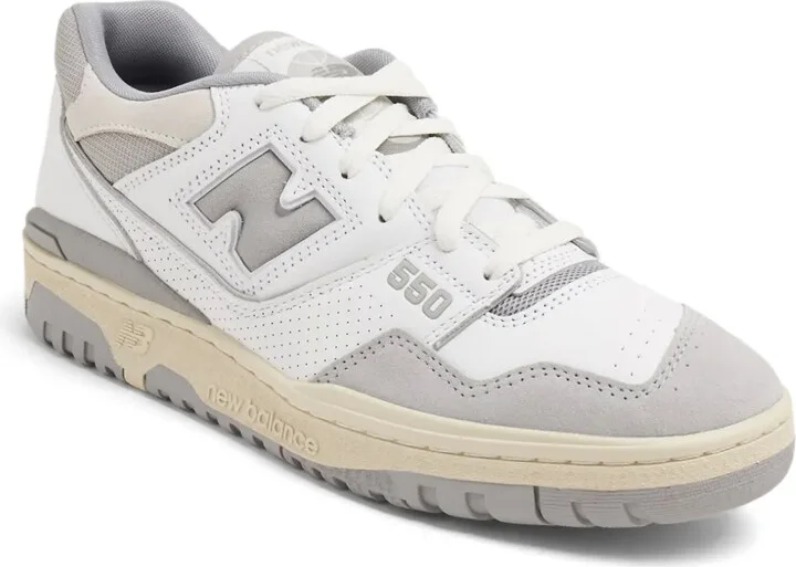 550 Logo-Embossed Leather Sneakers - Image 2