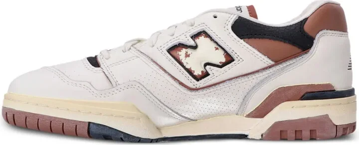 550 Panelled Leather Sneakers - Image 3