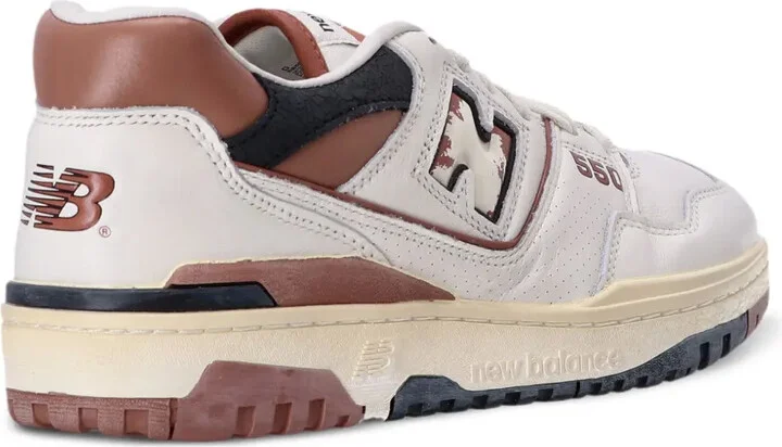 550 Panelled Leather Sneakers - Image 4