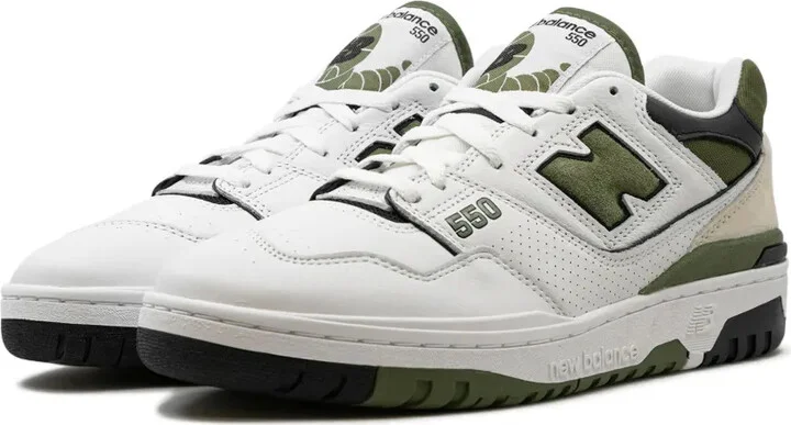 550 "White/Dark Olive" sneakers - Image 5