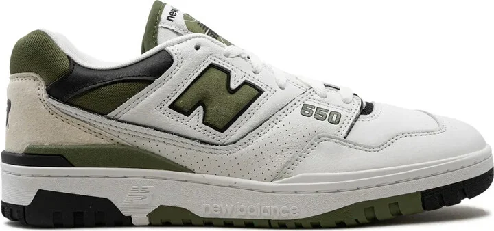 550 "White/Dark Olive" sneakers