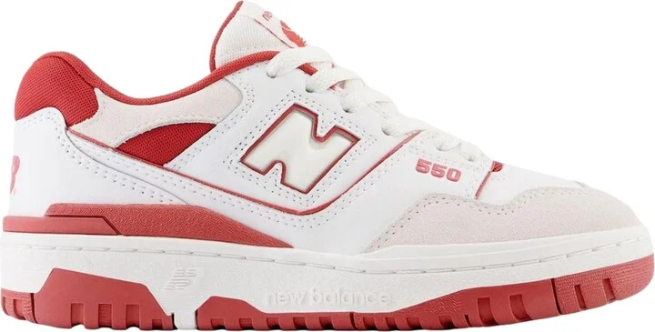 550 White/Red BB550STF Men's