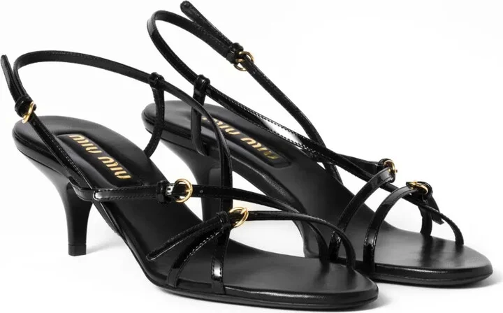 55cm Patent Leather Sandals - Image 2