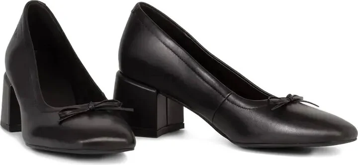 55mm Adison block-heel bow pumps - Image 2