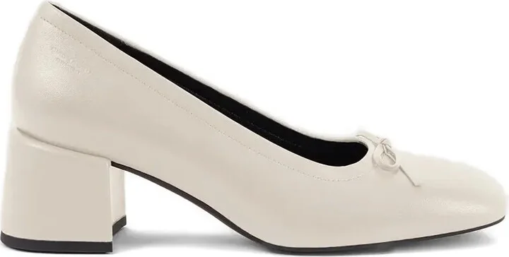 55mm Adison block-heel bow pumps