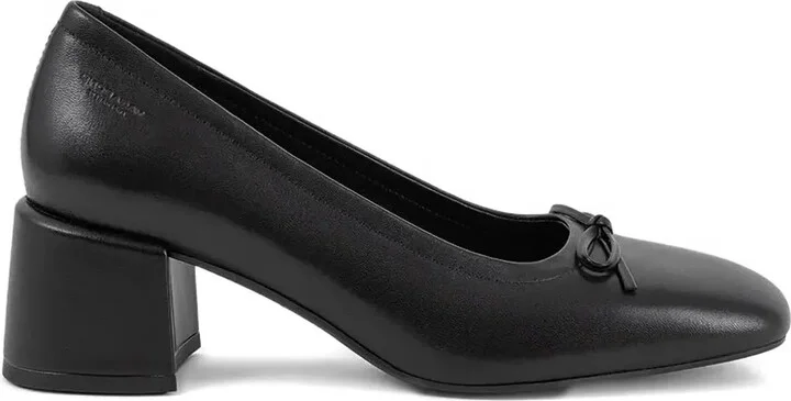 55mm Adison block-heel bow pumps