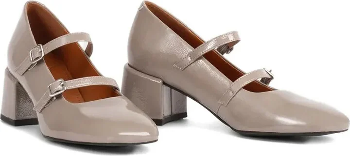 55mm Adison double-buckle block-heel pumps - Image 2