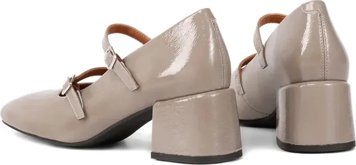 55mm Adison double-buckle block-heel pumps - Image 3