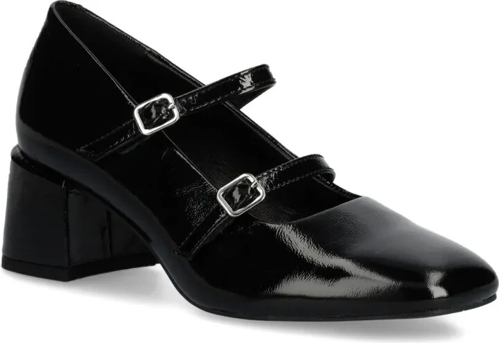 55mm Adison double-buckle patent pumps - Image 2