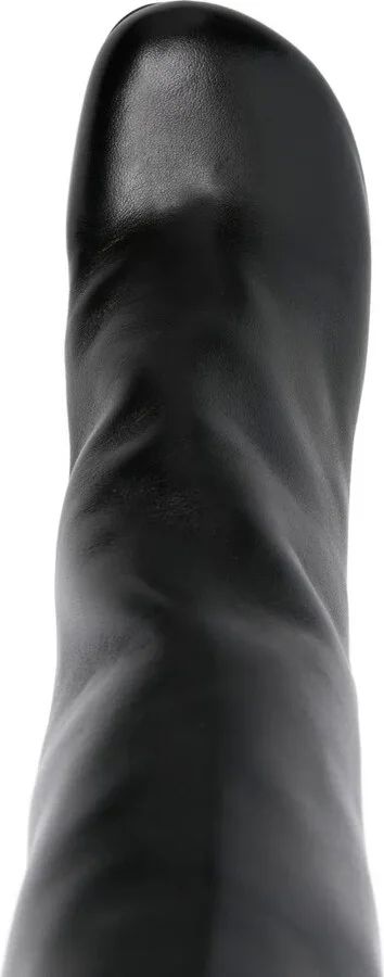 55mm Anna26 leather cylindrical-heel boots - Image 4