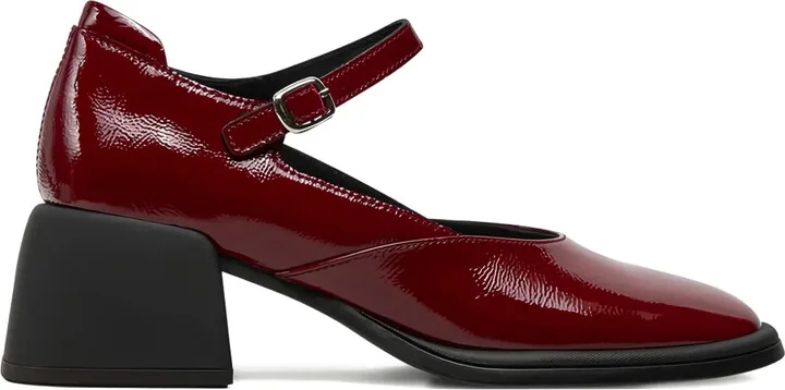 55mm Ansie patent-leather buckle pumps