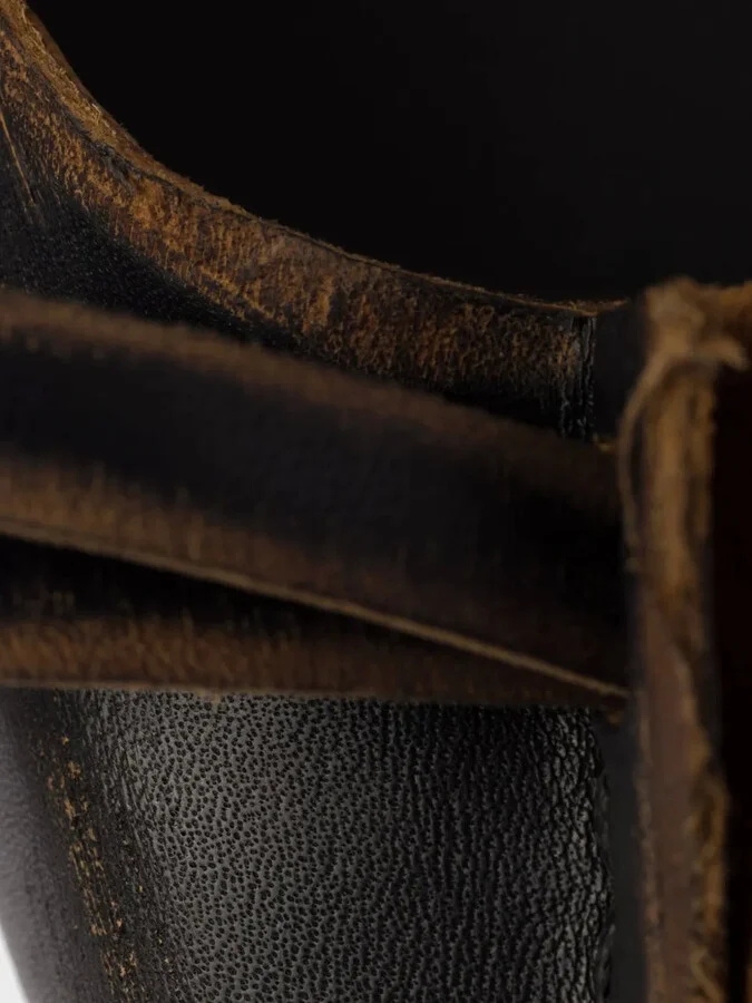 55mm Antiqued leather pumps - Image 3
