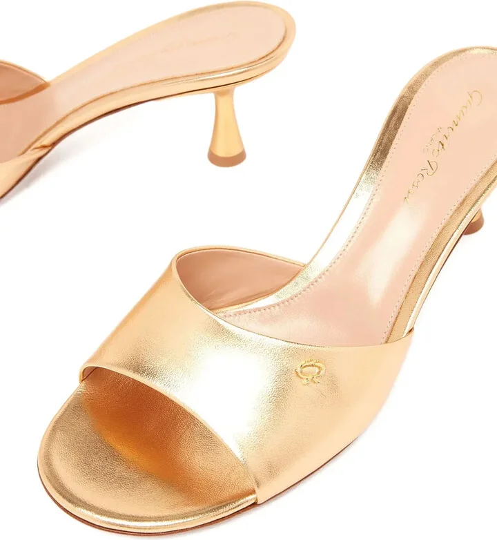 55mm Ascent metallic leather sandals - Image 2