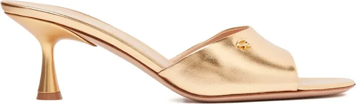 55mm Ascent metallic leather sandals