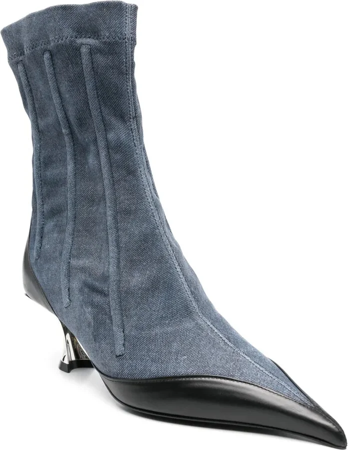 55mm Boned Fang Ankle Boots - Image 2