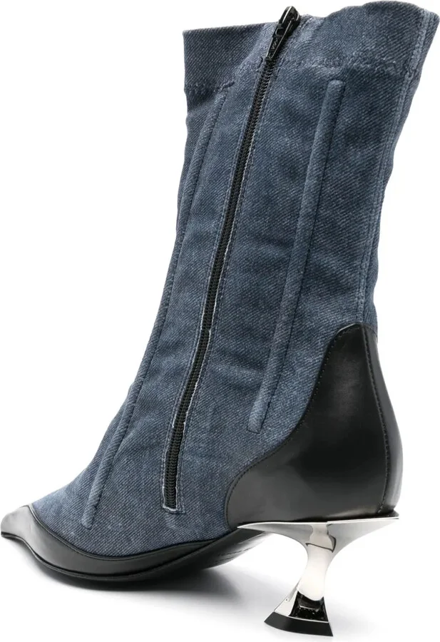 55mm Boned Fang Ankle Boots - Image 3