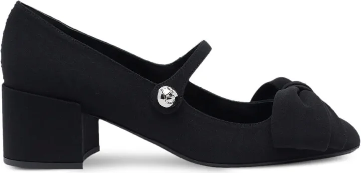 55mm bow-detailed Mary Jane pumps