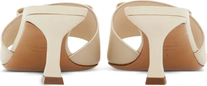 55mm Bow-Detailing Leather Mules - Image 3