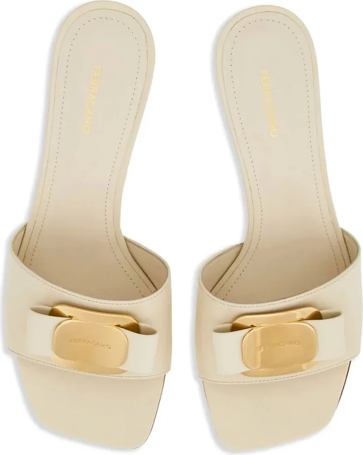 55mm Bow-Detailing Leather Mules - Image 4