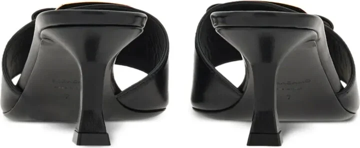 55mm Bow-Detailing Leather Mules - Image 3
