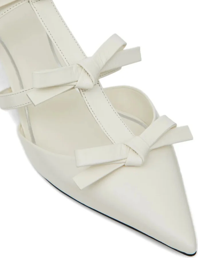 55mm Bow-Embellished Kitten-Heel Pumps - Image 4