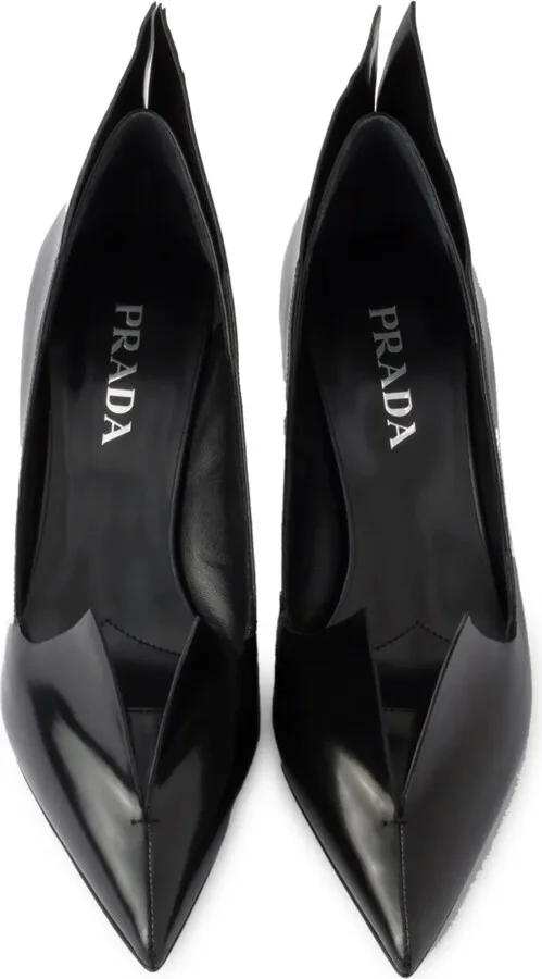 55mm Brushed Leather Pumps - Image 4
