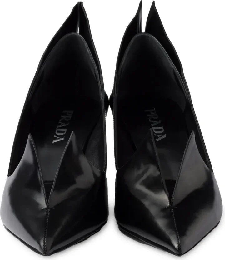 55mm Brushed Leather Pumps - Image 5