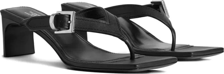 55mm Buckle-Fastening Square-Toe Sandals - Image 2