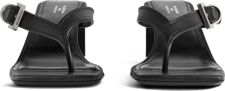 55mm Buckle-Fastening Square-Toe Sandals - Image 4