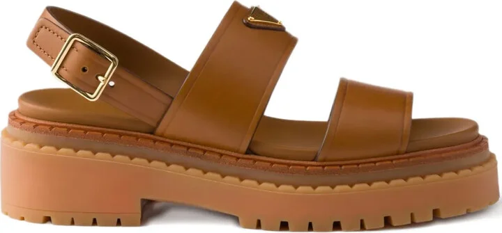 55mm Buckle-Strap Platform Sandals