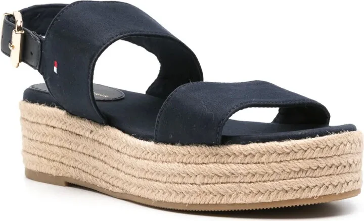 55mm Canvas Platform Espadrilles - Image 2