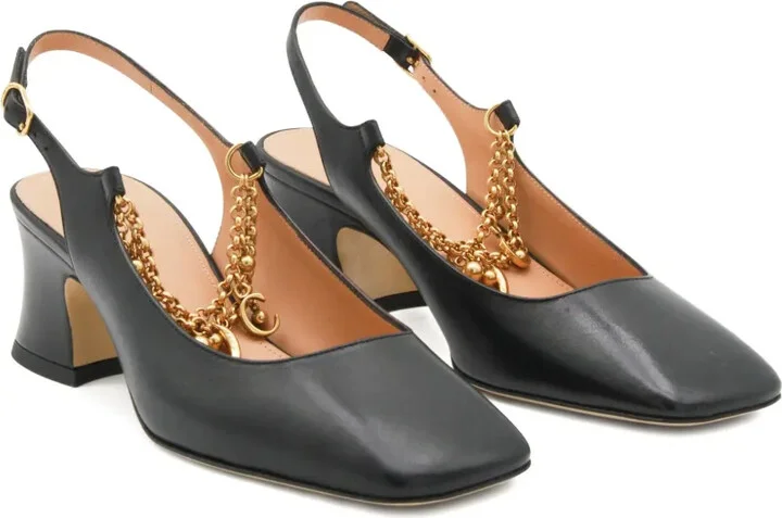 55mm Chain-Embellished Pumps - Image 2