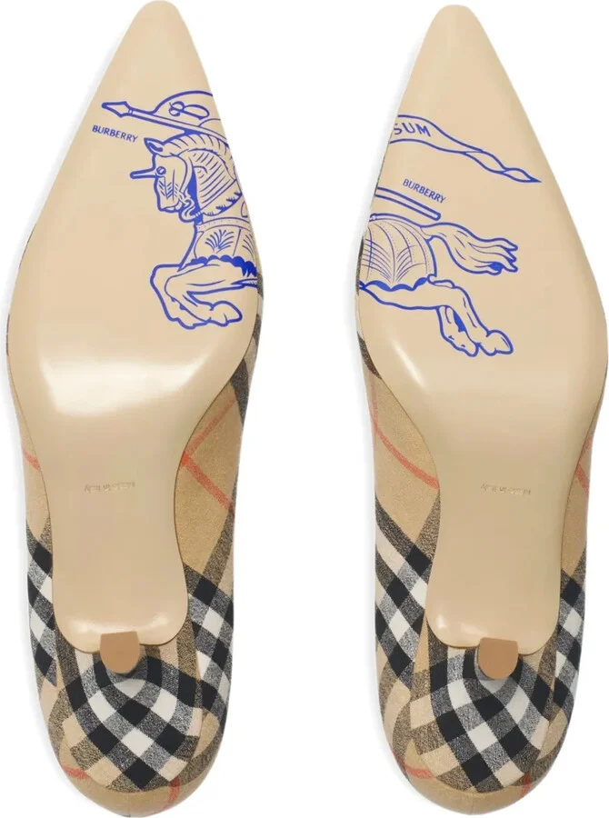 55mm Check Dame pumps - Image 5