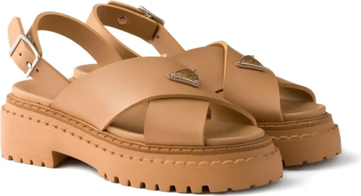55mm Cross-Strap Platform Sandals - Image 2