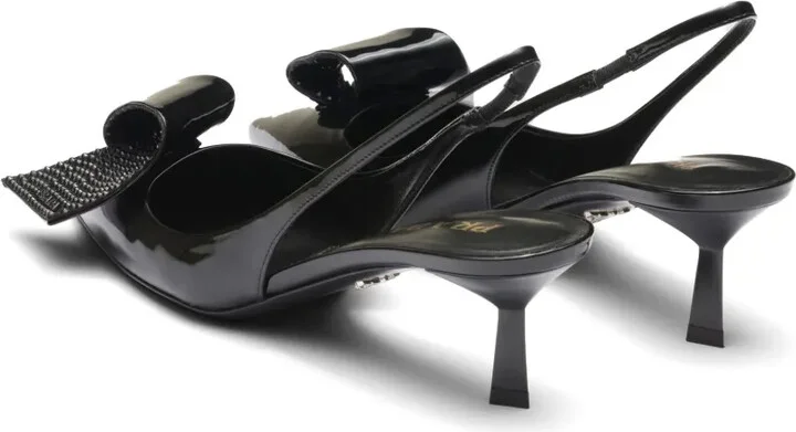 55mm Crystal-Embellished Slingback Pumps - Image 3