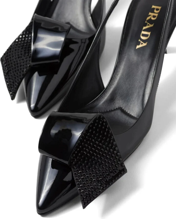 55mm Crystal-Embellished Slingback Pumps - Image 5