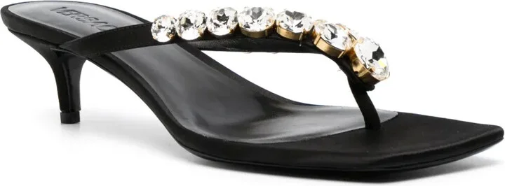 55mm Crystal-Embellished Thong Sandals - Image 2
