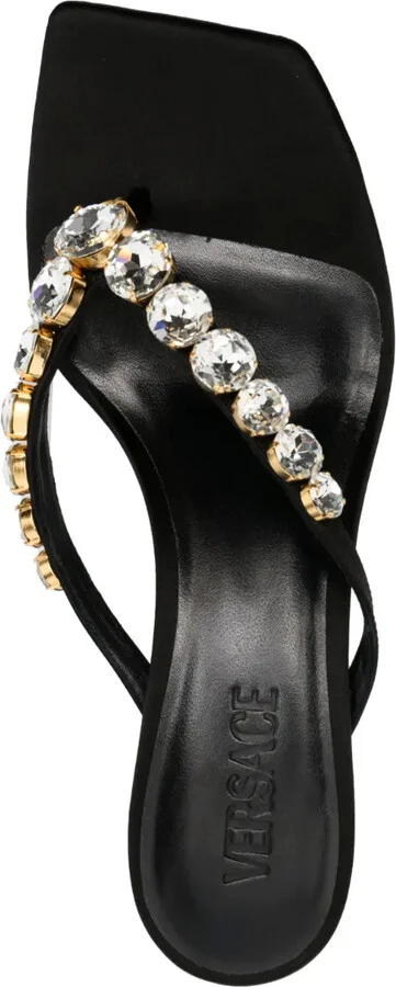55mm Crystal-Embellished Thong Sandals - Image 4