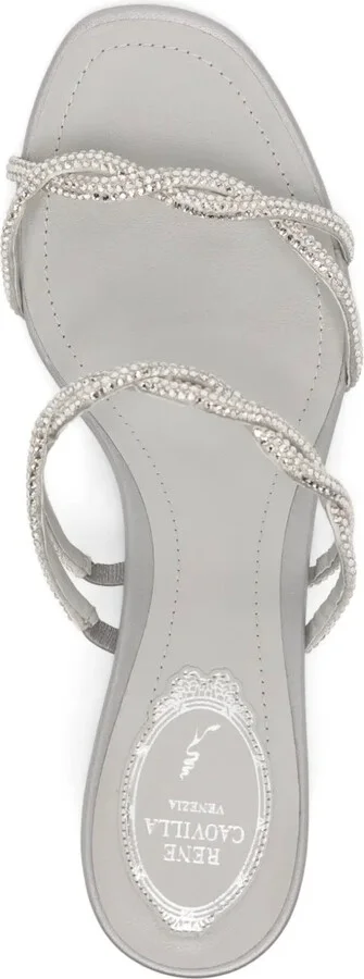 55mm Crystal-Embellishment Sandals - Image 4
