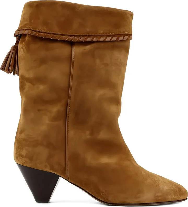 55mm Dalby braided-tassel suede boots