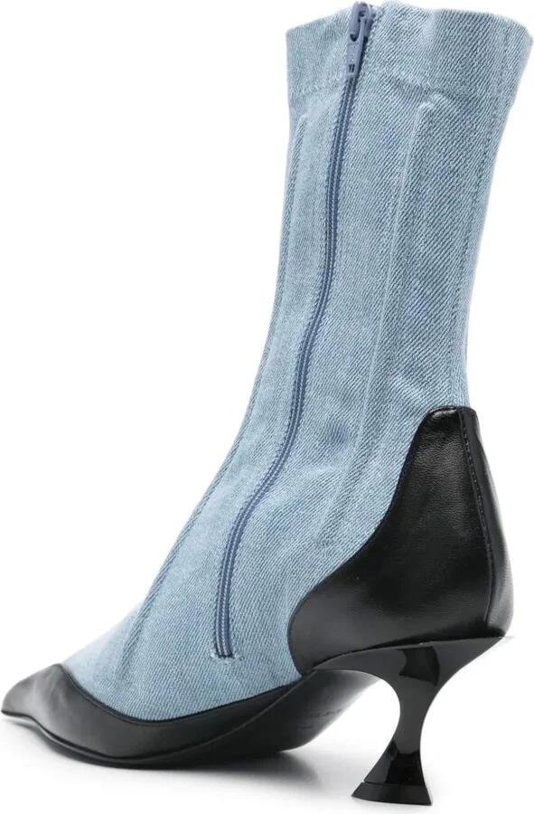55mm Denim Boots - Image 3